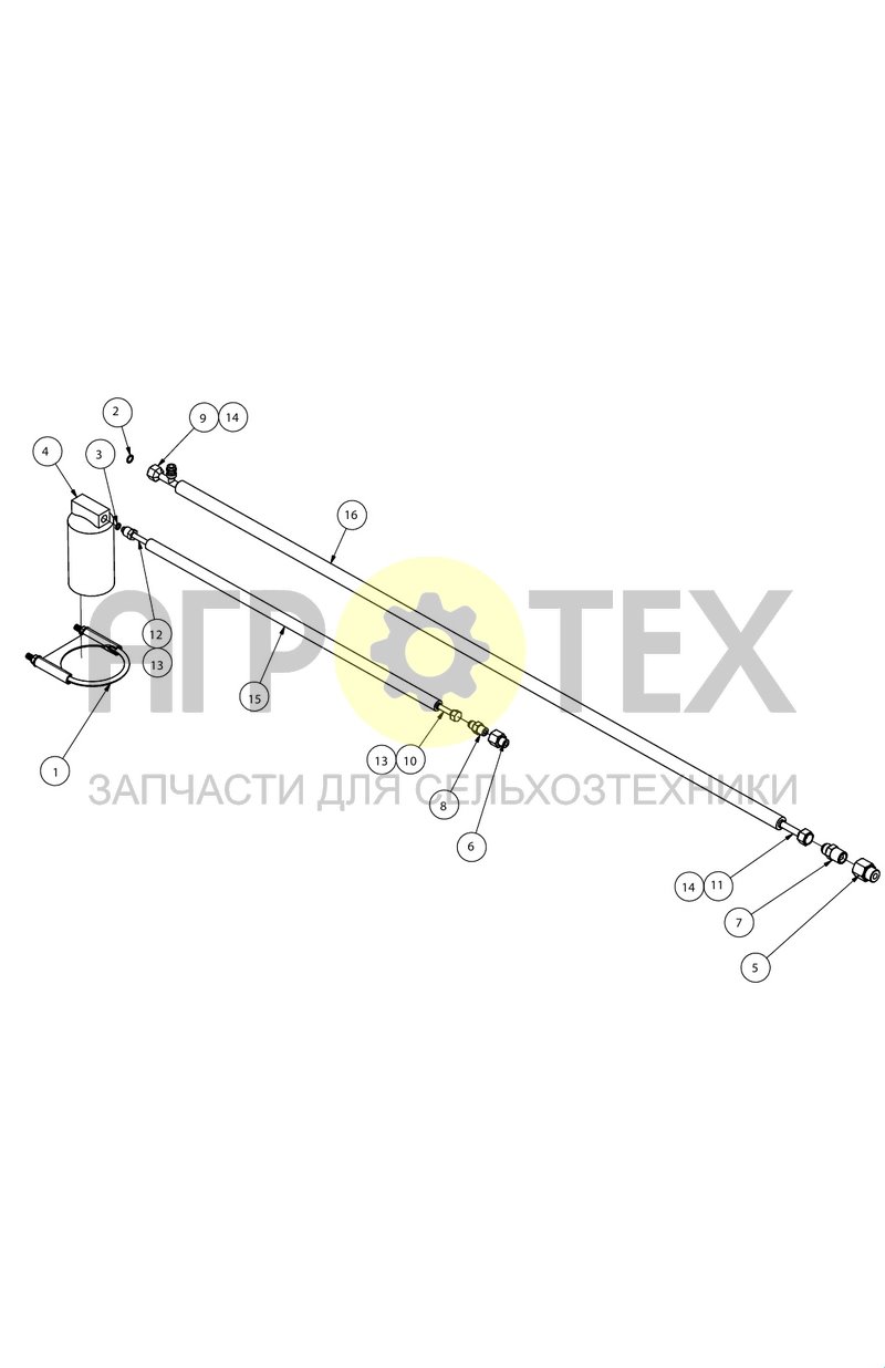 Группа хладонопроводов шасси (SX017749) (№3 на схеме)